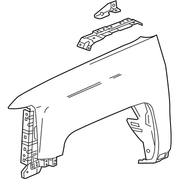 GM 23303550 Fender Assembly, Front (Lh)