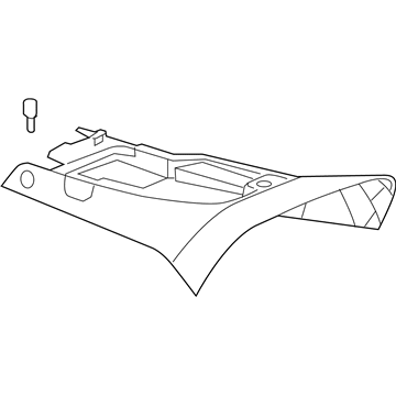 2012 Chevy Corvette Center Console Base - 20957057