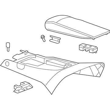 GM 20997948 Console Assembly, Front Floor *Dark Titanium