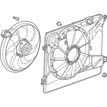 2013 Buick Encore Radiator fan - 95026336