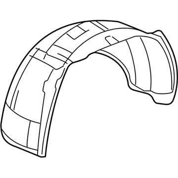 GM 93441153 Shield,Front Wheelhouse Panel Splash