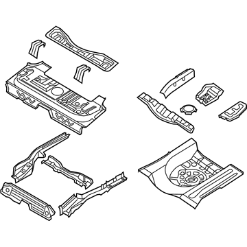 Chevy 96814917 Floor Pan Assembly