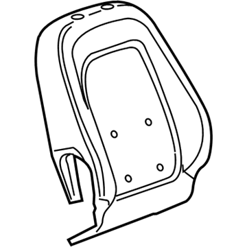 GM 22789383 Pad,Passenger Seat Back Cover