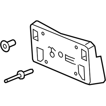 GM 84282822 Attachment Pkg, Front License Bracket