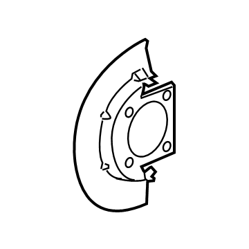 2021 GMC Sierra 3500 HD Brake Backing Plate - 84080137