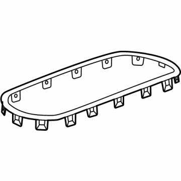 GM 85557945 PLATE-F/FLR CNSL CUP HLDR OPG TR *GALVANO SILVV