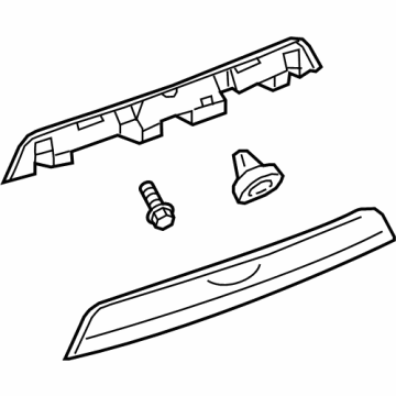 GM 84123460 Applique Assembly, Rear Closure Center *Bright Chromm