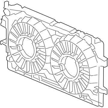 Buick 89018694 Fan Shroud