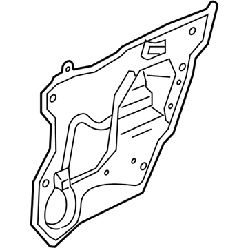 GM 25723826 Deflector Assembly, Rear Side Door Water