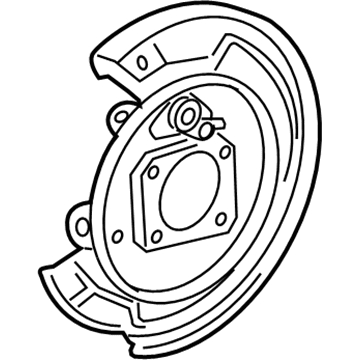 GM 19204630 Plate,Rear Brake Backing