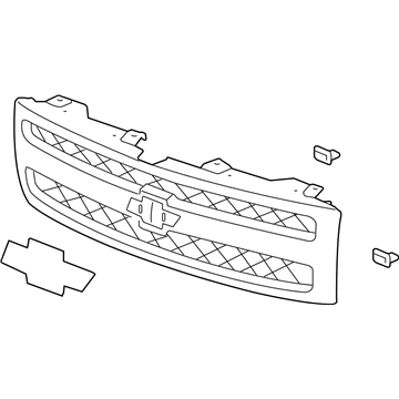 GM 22849840 Grille Assembly, Radiator *Chrome