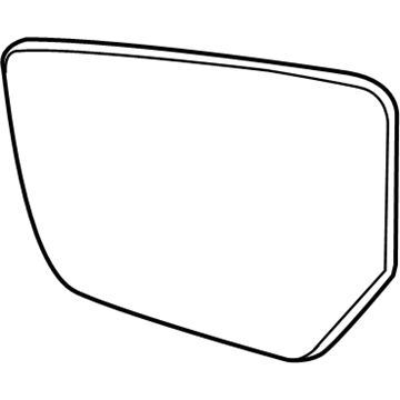 GM 84269184 Mirror, Outside Rear View (Reflector Glass & Backing Plate)