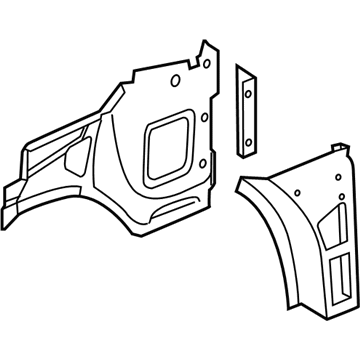 GMC 25965640 Inner Hinge Pillar