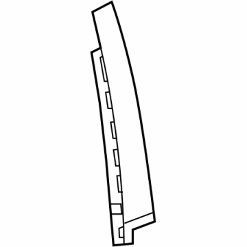 GM 84252225 Applique Assembly, Front Side Door Window Frame Rear