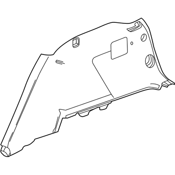 GMC 84510079 Lower Quarter Trim