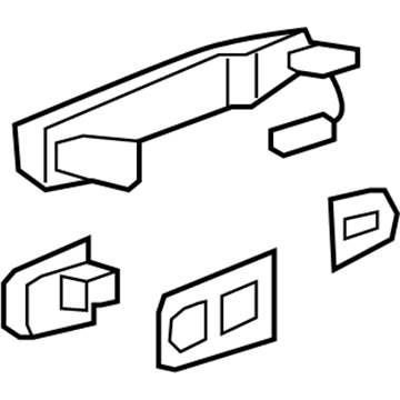 GM 20806428 Handle Assembly, Front/Rear Side Door Outside *Service Primer