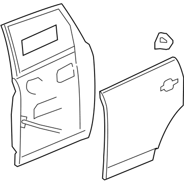 GM 22854756 Door,Rear Side