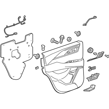 GM 84352017 Trim Assembly, Rear S/D *Maple