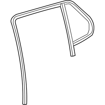 GM 84087980 Weatherstrip Assembly, Rear Side Door Window