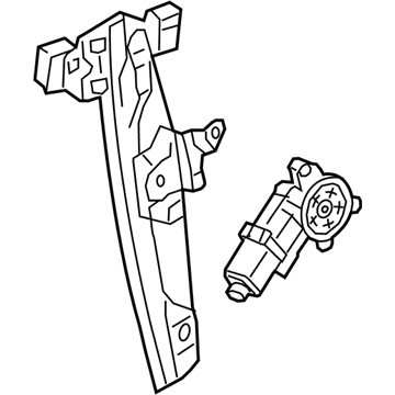 GM 84938240 Regulator Assembly, Rear S/D Wdo