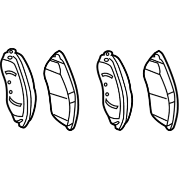 GM 96475176 Pad Kit,Front Disc Brake