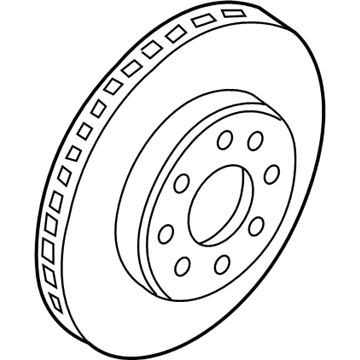 2004 Chevy Aveo Brake Disc - 96534660