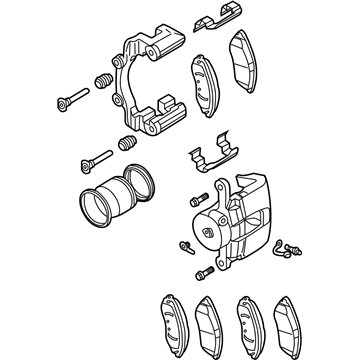 Chevy Aveo Brake Calipers - 96475175