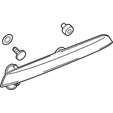 GM 95380838 Applique Assembly, Rear Closure Center W/License Plate Lamp