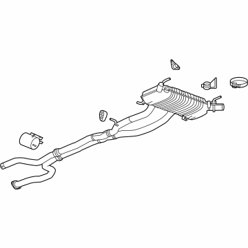 Cadillac 23436598 Converter & Pipe Clamp