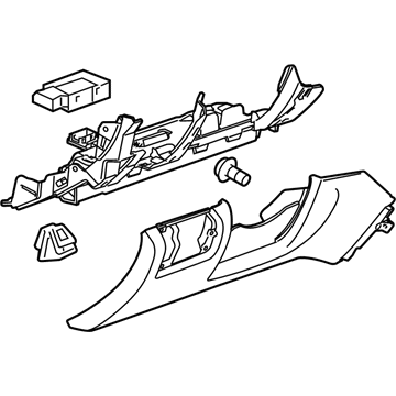 GM 23147618 Bolster Assembly, Instrument Panel Knee *Platinum