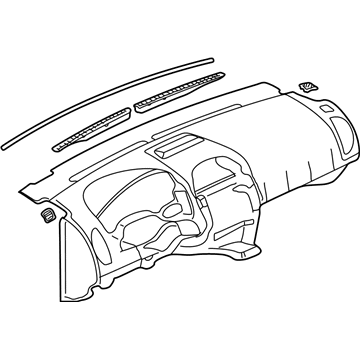 Saturn 15248412 Upper Dash Panel