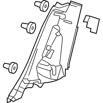 GM 95210720 Molding,Body Lock Pillar Garnish