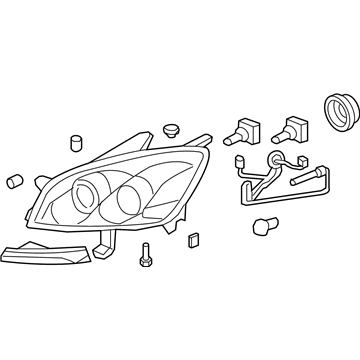 Saturn 25831298 Headlamp Assembly