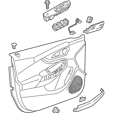 GM 84387472 Trim Assembly, Front S/D *Black