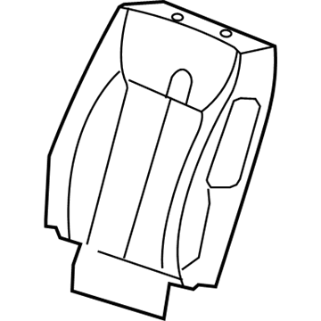 GM 25984377 Cover Assembly, Driver Seat Back Cushion *Shale