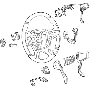 GM 84828478 Wheel Assembly, Strg *Cocoa