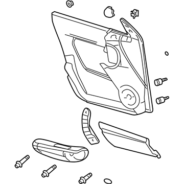 Pontiac 89039772 Door Trim Panel