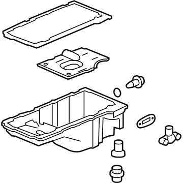 Cadillac 12631828 Oil Pan