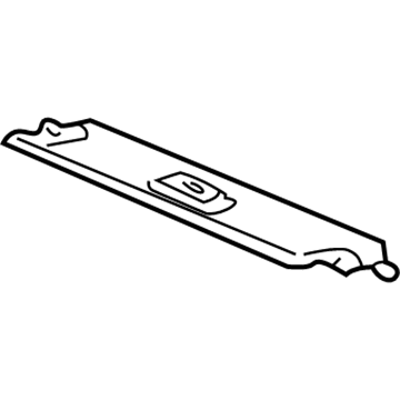 GM 93804304 Molding Assembly, Rear Window Upper Garnish *Gray