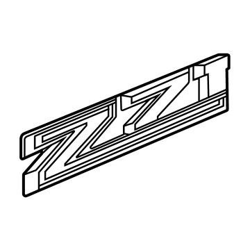 GM 85003753 Plate Assembly, F/Fdr Mktg Pkg Na *Bright Chromm