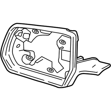 GM 84443080 Bezel, O/S Rr View Mir Hsg