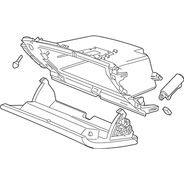 GM 84122175 Compartment Assembly, Instrument Panel *Atmosphere R