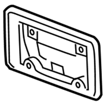 Pontiac 10342931 License Bracket