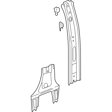 GMC 23381544 Inner Center Pillar