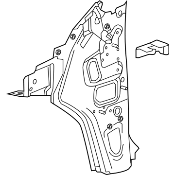 Cadillac 84182678 Inner Hinge Pillar