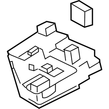 Cadillac 15867860 Relay & Fuse Plate