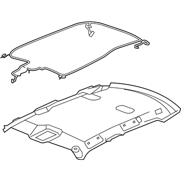 GM 19332580 Panel Asm,Headlining Trim *Titanium