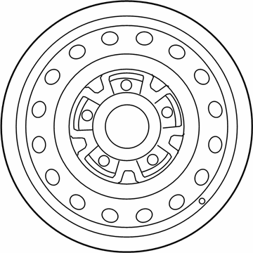 Chevy 19316550 Wheel, Steel