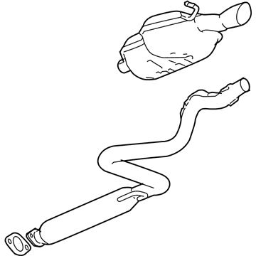 2008 Chevy Cobalt Exhaust Pipe - 25830118