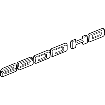 GM 84358804 Plate Assembly, Front S/D Wt Class Na *Chrome M